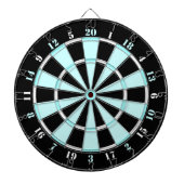Hellblauer, weißer und schwarzer Dartboard Dartscheibe (vorne)