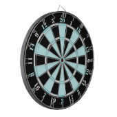 Hellblauer, weißer und schwarzer Dartboard Dartscheibe (Vorderseite Links)