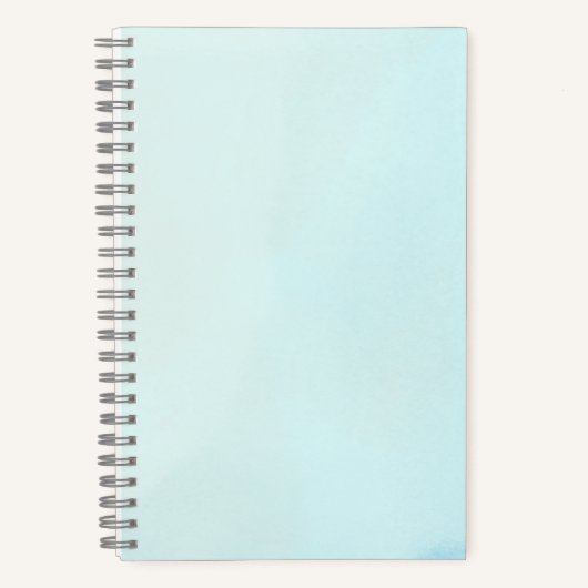 Hellblauer Wolken-Notizbuch Notizblock (Vorderseite)