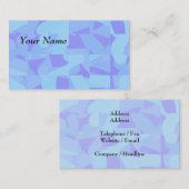Hellblaues abstraktes Muster Visitenkarte (Vorne/Hinten)