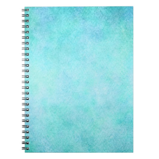 Hellblaues aquamarines Aquawatercolor-Papier bunt Notizblock (Vorderseite)