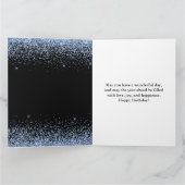 Hellblaues Aquarellkleid Sweet 16 Geburtstag Karte (Innenseite)