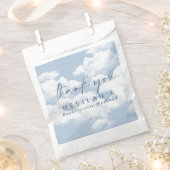 Hellblaues "Auf Wolke Sieben" Junggesellinnenabsch Geschenktütchen (Ausgeschnitten)