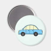 Hellblaues Auto Magnet (Vorderseite/Rückseite)