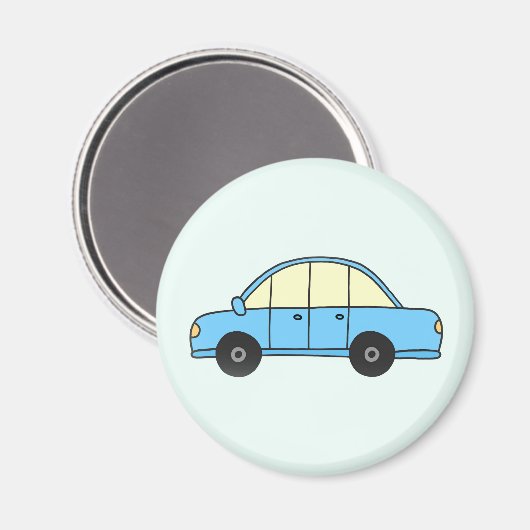 Hellblaues Auto Magnet (Vorderseite/Rückseite)