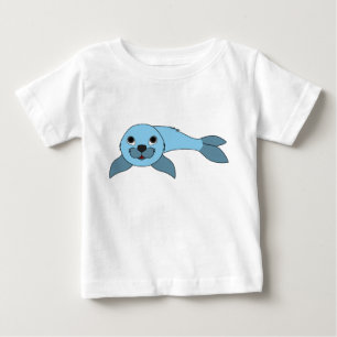 Hellblaues Baby-Siegel Baby T-shirt