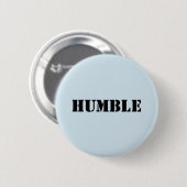 Hellblaues BESCHEIDENES buttn Button (Vorne & Hinten)