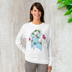 Hellblaues Bewusstseinsband Unterstützung und Hoff T-Shirt