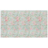 Hellblaues Blumenrot des Vintagen viktorianischen Tischdecke (Vorderseite (Horizontal))