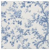 Hellblaues botanisches Toile-Muster Stoff (Muster)