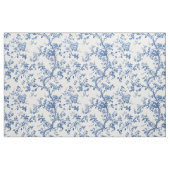Hellblaues botanisches Toile-Muster Stoff (Fat Quarter (45,7 x 55,9 cm))