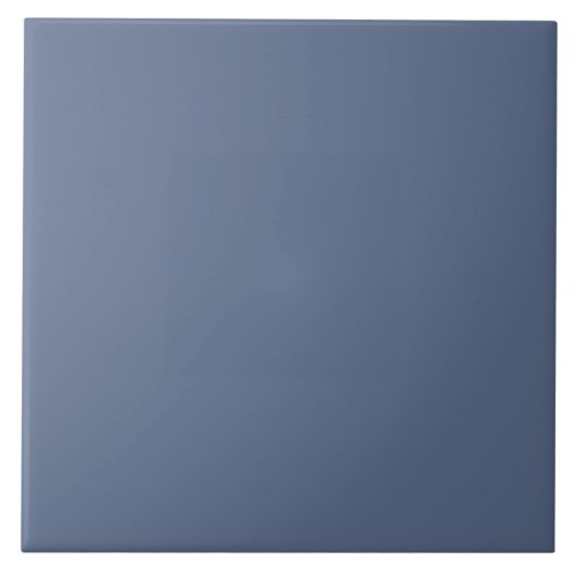 Hellblaues Einfach Indigo Blau Einfach Fliese (Vorderseite)