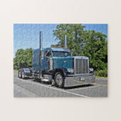 Hellblaues flaches Puzzlespiel 379 Puzzle (Horizontal)