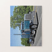 Hellblaues flaches Puzzlespiel 379 Puzzle (Vertikal)