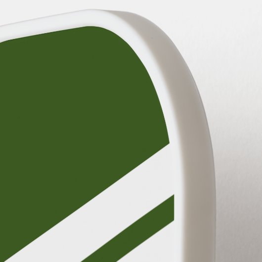 Hellblaues Forest Grüner Farbblock Weiße Streifen Pickleball Schläger (Linke Seite)