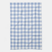Hellblaues Gingham-Muster Klassischer Karomuster-D Geschirrtuch (Vertikal)