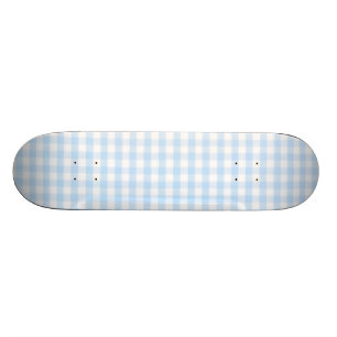 Hellblaues Ginghammuster Skateboard