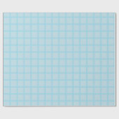 Hellblaues Gitter-Geschenkpapier Geschenkpapier (Flach)