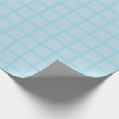 Hellblaues Gitter-Geschenkpapier Geschenkpapier (Ecke)