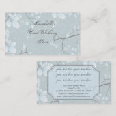 Hellblaues Grün verlässt graue Niederlassungen Visitenkarte (Vorne/Hinten)