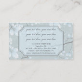 Hellblaues Grün verlässt graue Niederlassungen Visitenkarte (Rückseite)