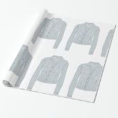 Hellblaues Hemd Geschenkpapier (Ungerollt)