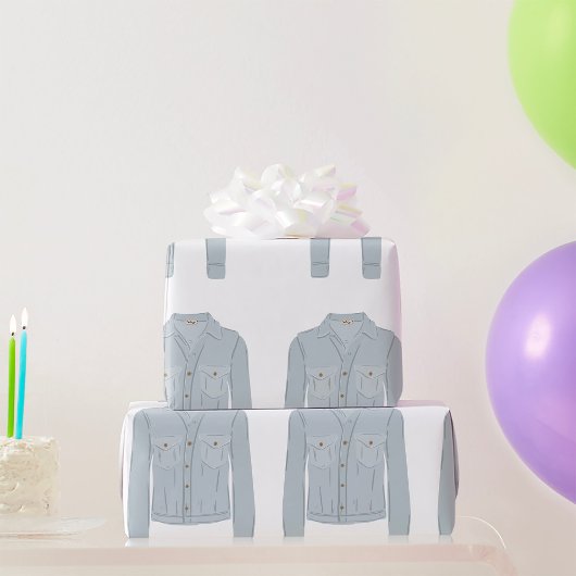 Hellblaues Hemd Geschenkpapier