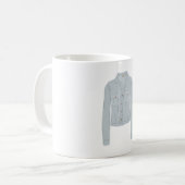 Hellblaues Hemd Kaffeetasse (Vorderseite Links)