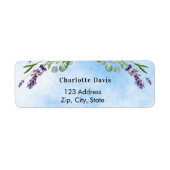 Hellblaues Leuchtmittel für die Rücksendeadresse (Vorne)