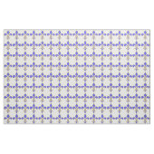 Hellblaues Lilien-Muster Stoff (Yard (91,4 cm))