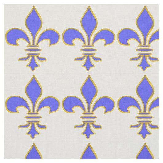 Hellblaues Lilien-Muster Stoff (Muster)
