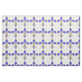 Hellblaues Lilien-Muster Stoff (Fat Quarter (45,7 x 55,9 cm))