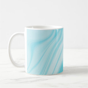 Hellblaues Marmormuster Kaffeetasse