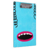 hellblaues Monster Clipboard Klemmbrett (Rechts)
