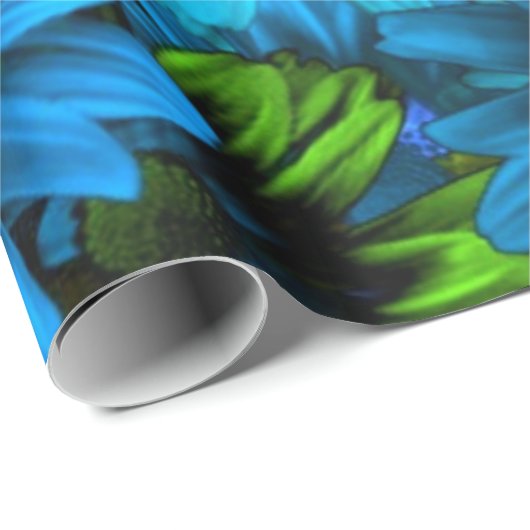 Hellblaues Muster Geschenkpapier (Rolleneckpunkt)