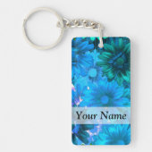 Hellblaues Muster Schlüsselanhänger (Vorderseite)