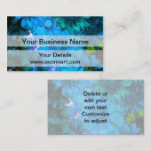 Hellblaues Muster Visitenkarte (Vorne/Hinten)