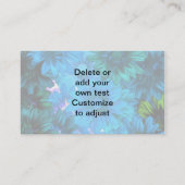 Hellblaues Muster Visitenkarte (Rückseite)