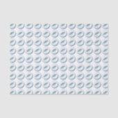 Hellblaues Nähknopf-Muster  Seidenpapier (Vorderseite)