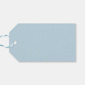 Hellblaues „Ostern“-Schriftbild Geschenkanhänger (Rückseite Horizontal)