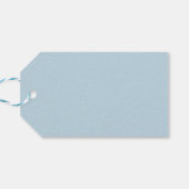 Hellblaues „Ostern“-Schriftbild  Geschenkanhänger (Rückseite Horizontal)