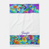 Hellblaues personalisiertes Küchentuch (Vertikal)