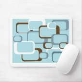 hellblaues Retro-Quadrat-Mauspad Mousepad (Mit Mouse)
