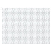 Hellblaues Schneeflockenmuster auf Weiß Tischdecke (Vorderseite (Horizontal))