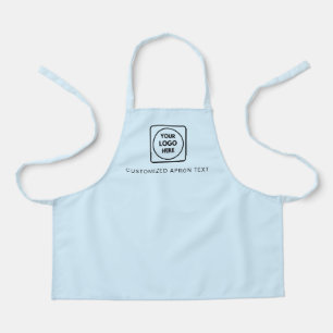Hellblaues Schul-Logo-Design für Kinderaktivitäten Schürze