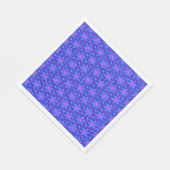 Hellblaues und heißrosa farbenfrohes Muster Serviette (Ecke)