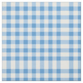 Hellblaues und weißes Gingham Blockmuster Stoff (Muster)