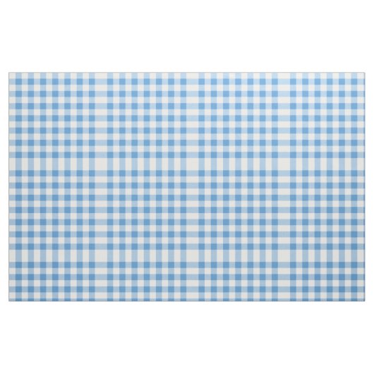 Hellblaues und weißes Gingham Blockmuster Stoff (Fat Quarter (45,7 x 55,9 cm))