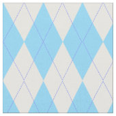 Hellblaues und weißes Rauten-Muster Stoff (Nahaufnahme)