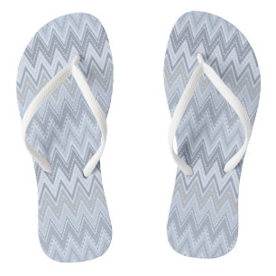 Hellblaues Zzigzack Badesandalen